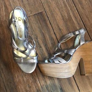 Taupe Platform sandals